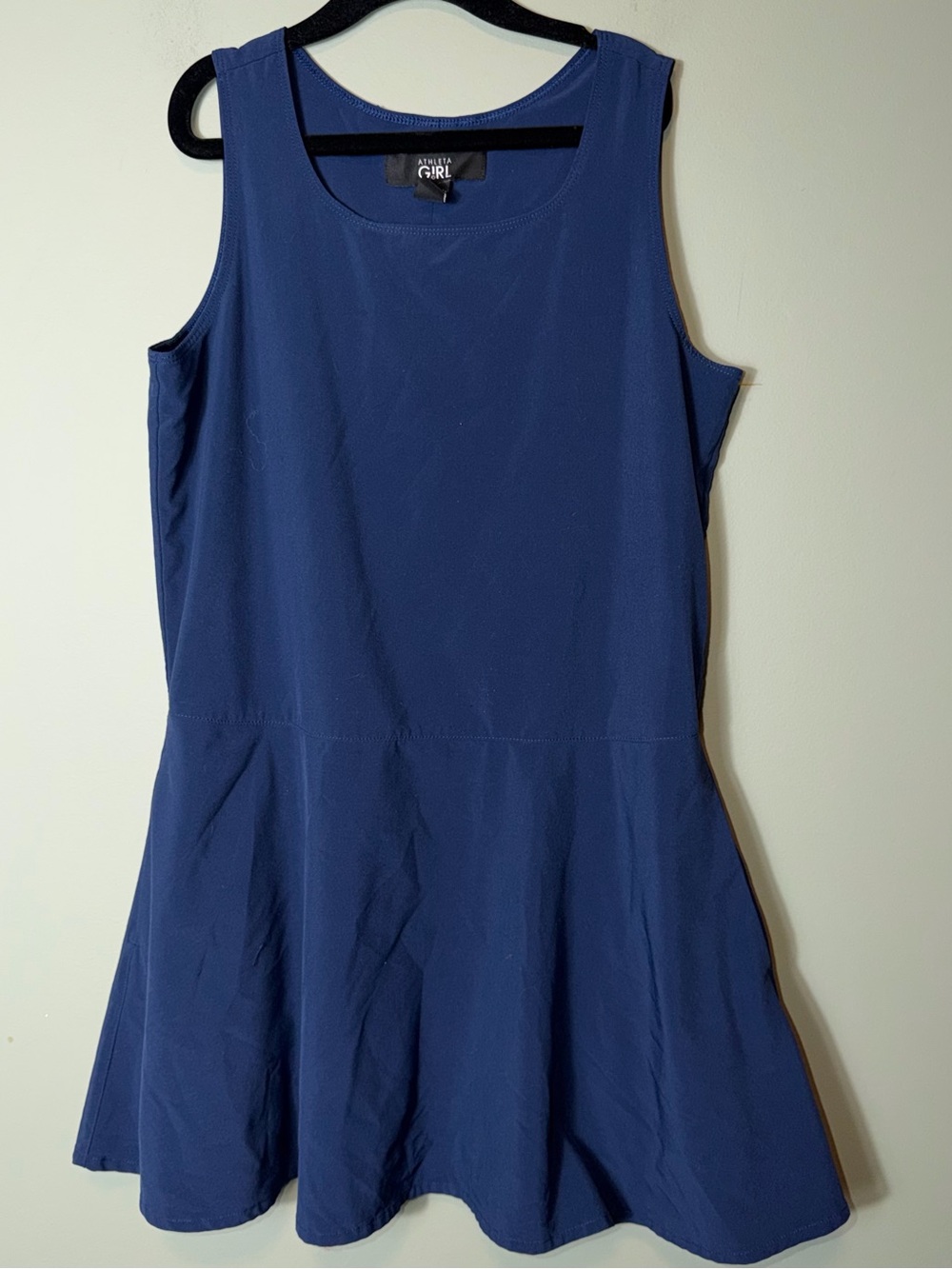 Athleta Girls' Navy Sleeveless Flare Dress School Uniform Small/7